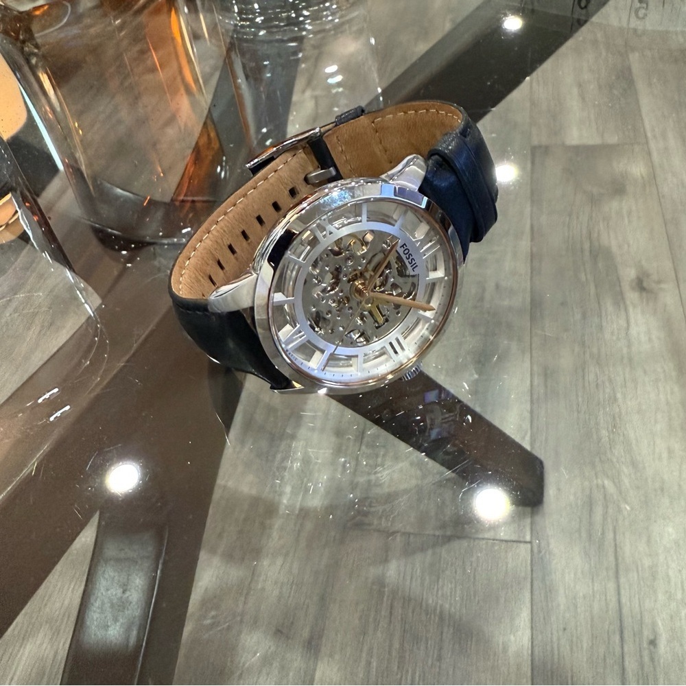 Fossil Men's Skeleton Dial Gents Fossil Townsman … - image 4